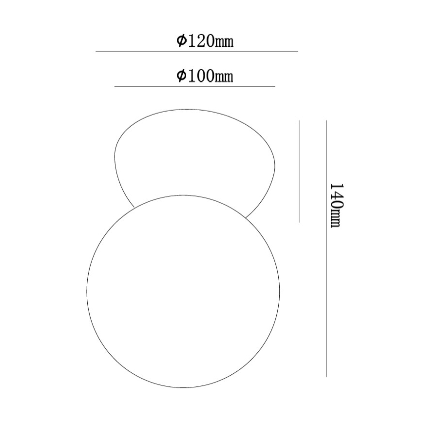 Ondaluce - Stenska svetilka ROCK 1xG9/7W/230V beton/bela