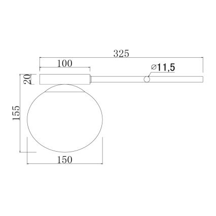 Ondaluce - Stensko svetilo JEWEL 1xE14/10W/230V zlato/belo