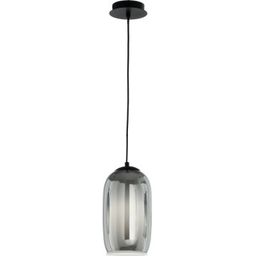 Ondaluce - Viseča svetilka na kablu BONNIE 1xE27/15W/230V Ø 15 cm, dimno črna