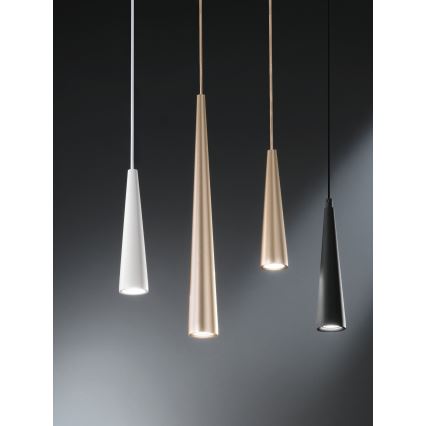 Ondaluce - Viseča svetilka na kablu NOA 1xGU10/20W/230V, Ø 5,5 cm, zlata