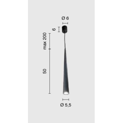 Ondaluce - Viseča svetilka na kablu NOA 1xGU10/20W/230V, Ø 5,5 cm, zlata
