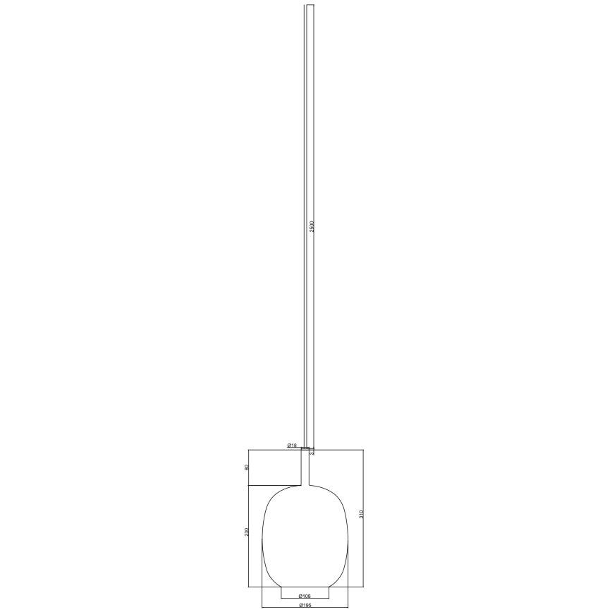Ondaluce - Viseči lestenec na kabelu THELMA 1xE27/15W/230V Ø 19,5 cm zlata/zadimljeno bež