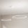 Ondaluce - Zatemljiv LED lestenec na jekleni vrvici SOEL LED/28W/230V + LED/38W 3000/4000K premer 80/60 cm bela