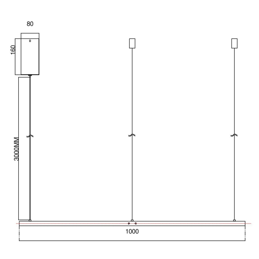 Ondaluce - zatemljiv LED viseči lestenec na kablu SOEL LED/47W/230V, premer 100 cm, zlata
