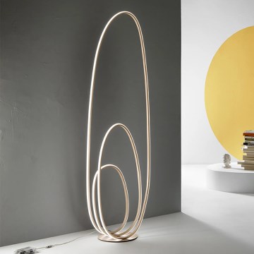 Ondaluce - Zatemnjevalna LED stoječa svetilka GOLDEN LED/45W/230V, zlata