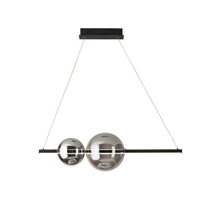 Ondaluce - zatemnjevalni LED lestenec na kablu FUFI LED/40W/230V črna/dimljena črna