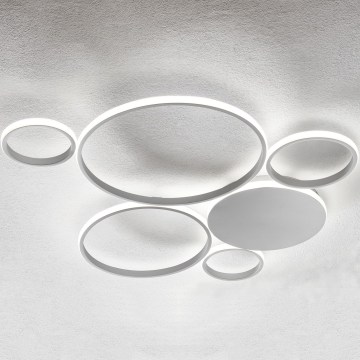 Ondaluce - Zatemnjiva stropna LED svetilka POIS LED/68W/230V srebrna