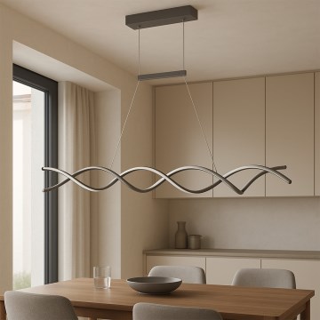 ONLI - LED Lestenec na vrvici DNA LED/24W/230V 4000K srebrna