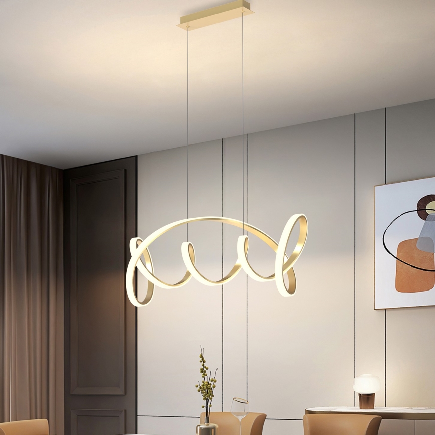 ONLI - LED Lestenec na vrvici KIRA LED/60W/230V 4000K zlata