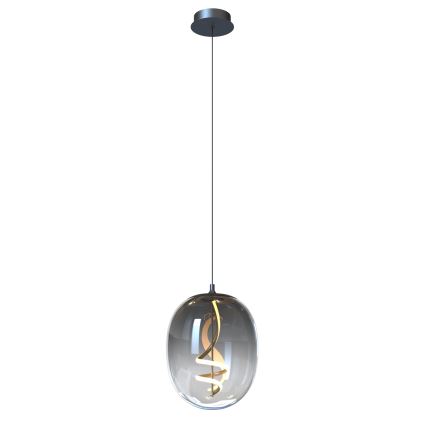 ONLI - LED Lestenec na vrvici LILLY LED/12W/230V 4000K črna