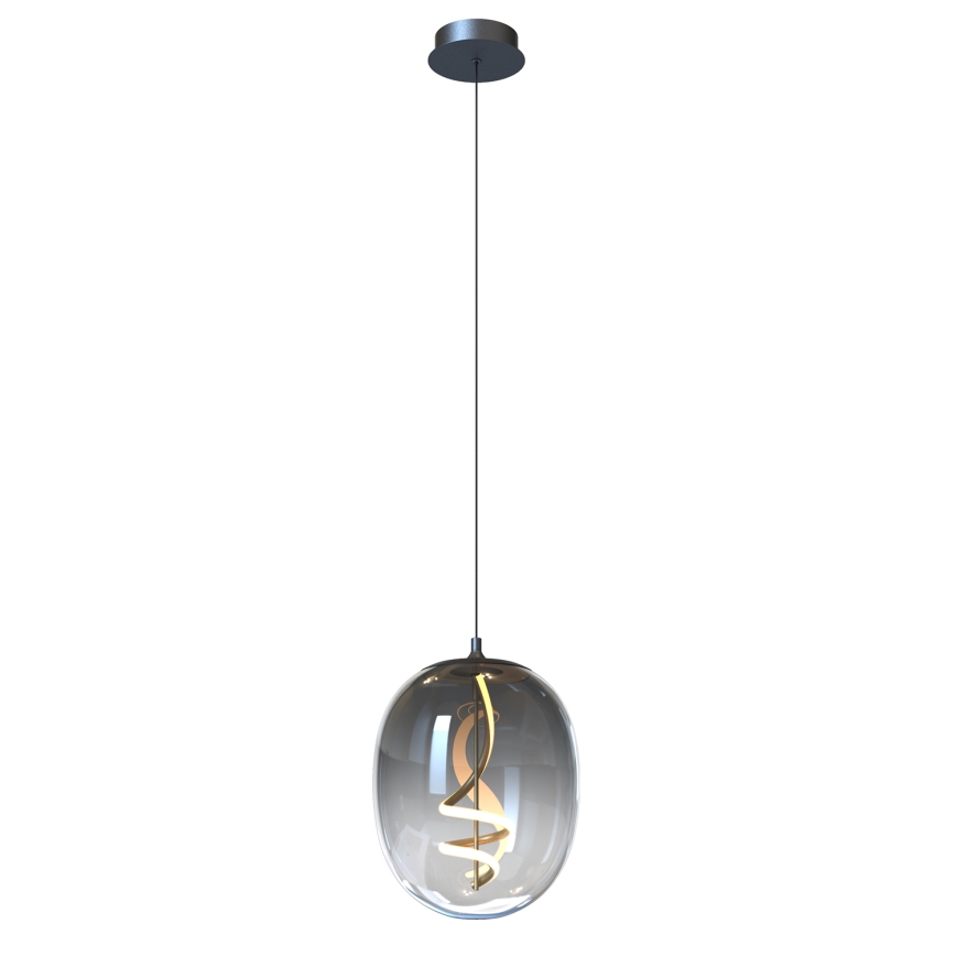 ONLI - LED Lestenec na vrvici LILLY LED/12W/230V 4000K črna