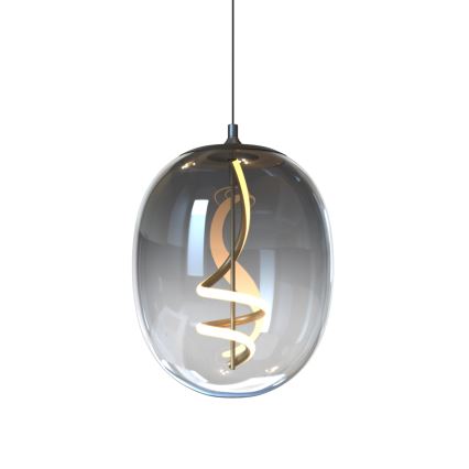 ONLI - LED Lestenec na vrvici LILLY LED/12W/230V 4000K črna