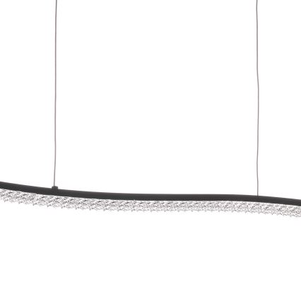 ONLI - LED Lestenec na vrvici ONDA LED/30W/230V 4000K črna
