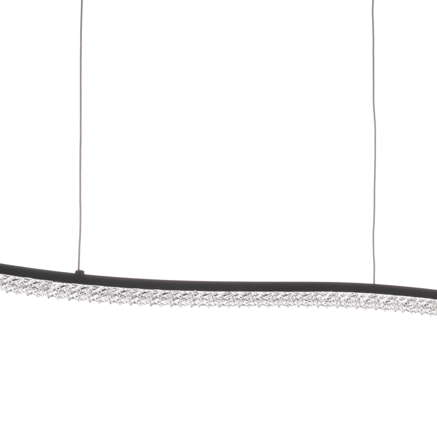 ONLI - LED Lestenec na vrvici ONDA LED/30W/230V 4000K črna