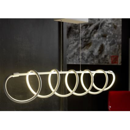 ONLI - LED Lestenec na vrvici SPIRALE LED/72W/230V 3000K bela