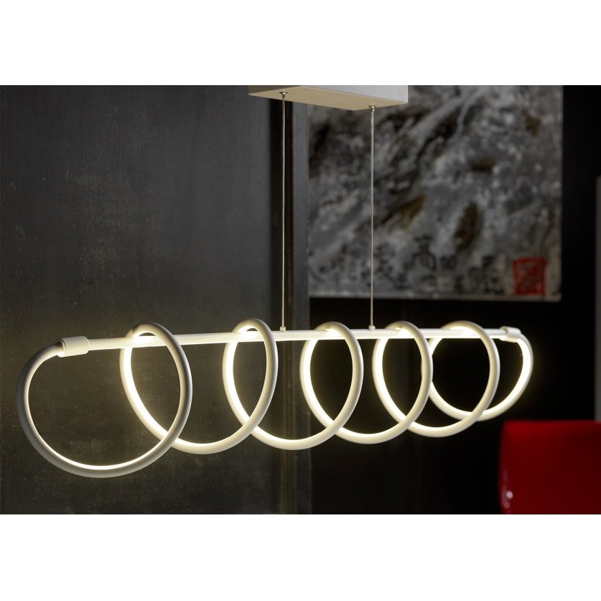ONLI - LED Lestenec na vrvici SPIRALE LED/72W/230V 3000K bela