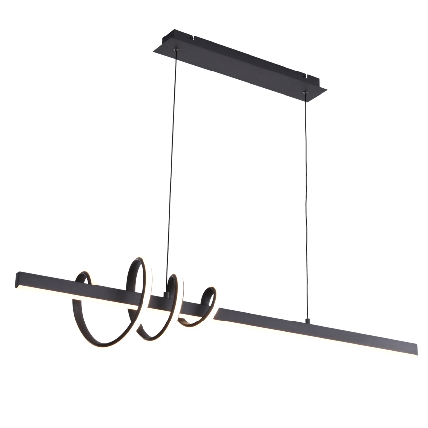 ONLI - LED Lestenec na vrvici SWING LED/30W/230V 4000K črna