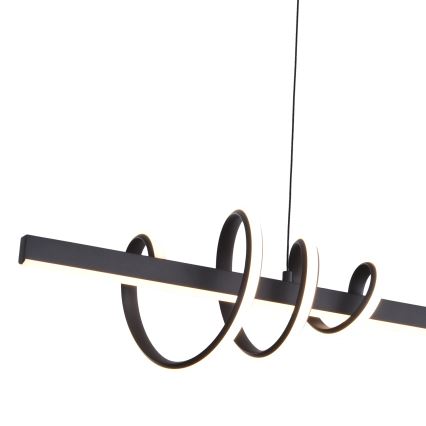 ONLI - LED Lestenec na vrvici SWING LED/30W/230V 4000K črna