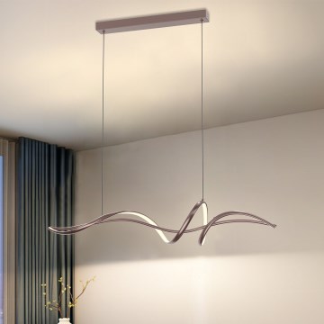 ONLI - LED lestenec na žici KELLY LED/28W/230V bakren