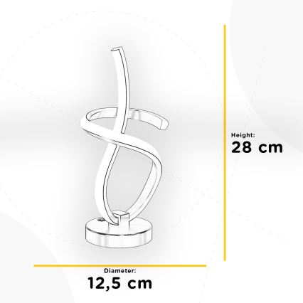 ONLI - LED Namizna svetilka KIRA LED/10W/230V 4000K 28 cm zlata