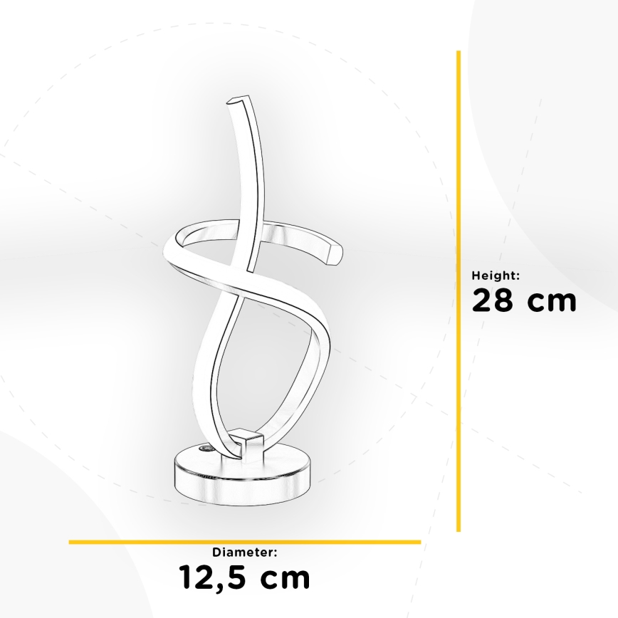ONLI - LED Namizna svetilka KIRA LED/10W/230V 4000K 28 cm zlata