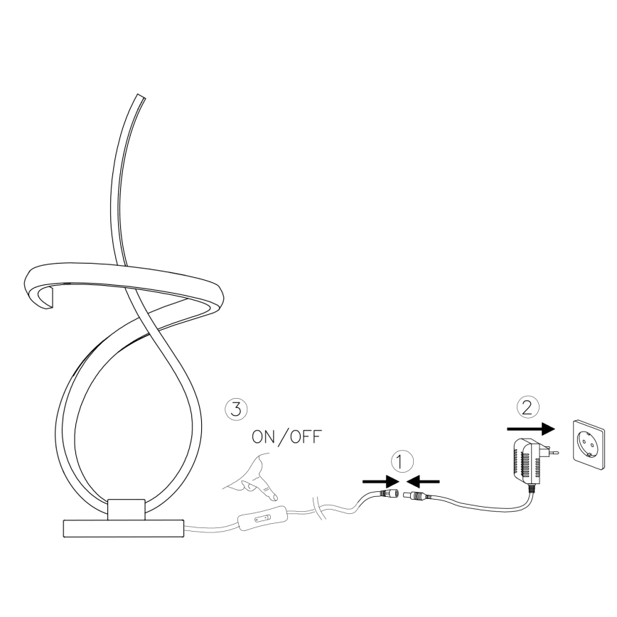 ONLI - LED Namizna svetilka KIRA LED/10W/230V 4000K 28 cm zlata