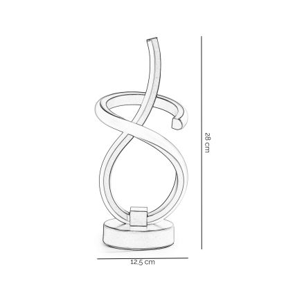 ONLI - LED Namizna svetilka KIRA LED/10W/230V 4000K 28 cm zlata
