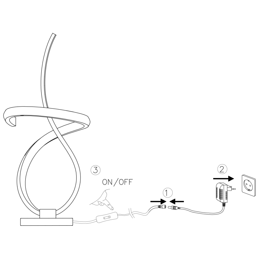 ONLI - LED Namizna svetilka KIRA LED/12W/230V 4000K 38,5 cm zlata