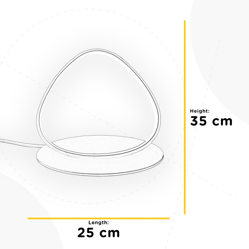 ONLI - LED Namizna svetilka ROMEO LED/16W/230V 4000K 35 cm bela