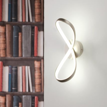 ONLI - LED Stenska svetilka INFINITY LED/15W/230V 4500K mat krom