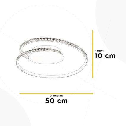 ONLI - LED Stropna svetilka EDEN LED/26W/230V 4500K pr. 50 cm bela