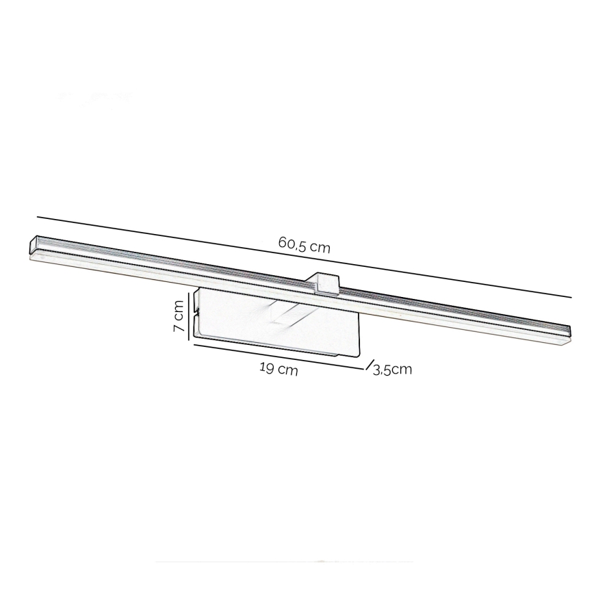 ONLI - LED Svetilka za slike FRED LED/14W/230V 4000K črna