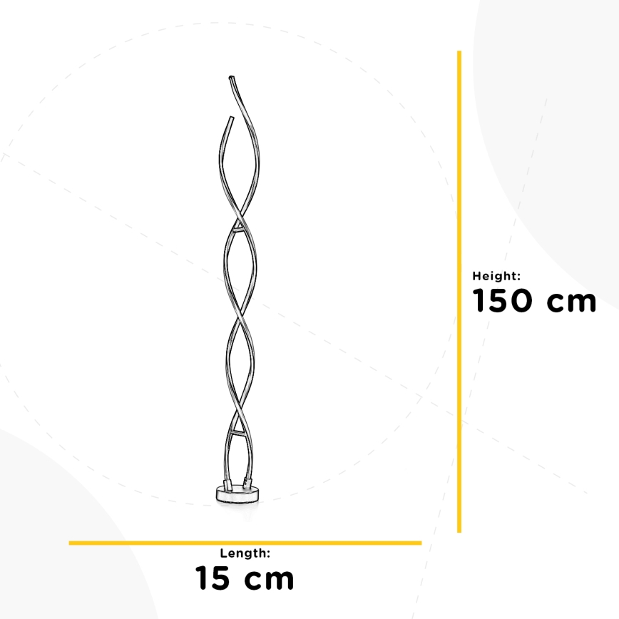 ONLI - LED Talna svetilka DNA LED/24W/230V 4000K srebrna