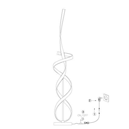 ONLI - LED Talna svetilka KIRA LED/31W/230V 4000K zlata