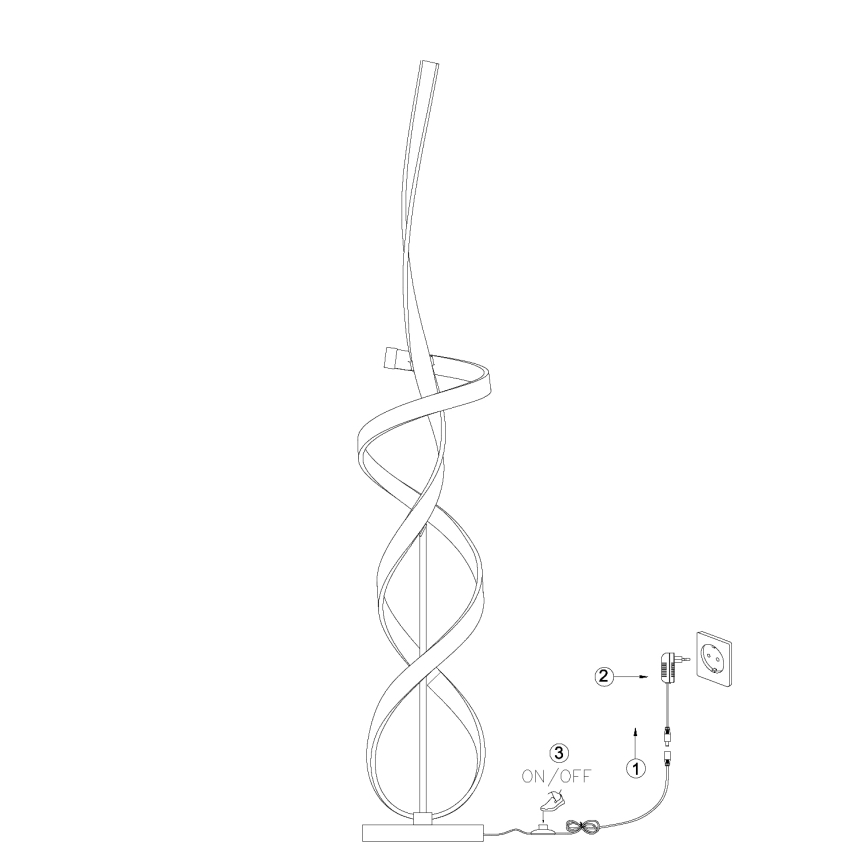 ONLI - LED Talna svetilka KIRA LED/31W/230V 4000K zlata