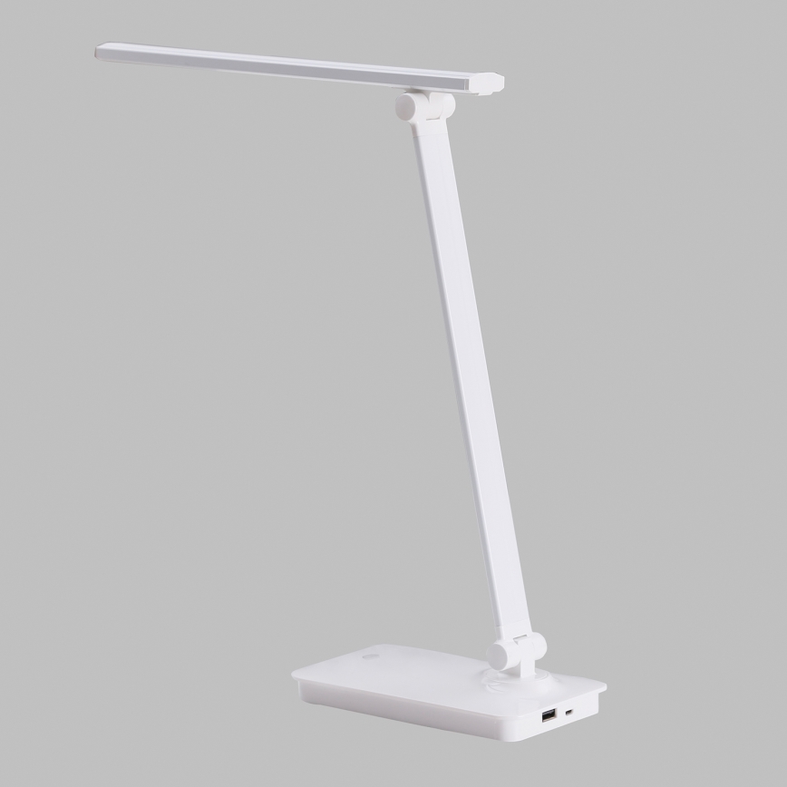 ONLI - LED Zatemnitvena namizna svetilka na dotik z USB portem DESKI LED/7W/230V 4000K bela