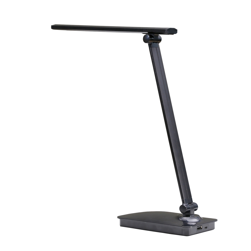ONLI - LED Zatemnitvena namizna svetilka z USB priključkom DESKI LED/7W/230V 4000K črna