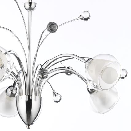ONLI - Lestenec na verigi DIAMANTE 5xE14/6W/230V