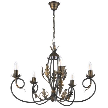 ONLI - Lestenec na verigi GRETEL 5xE14/6W/230V