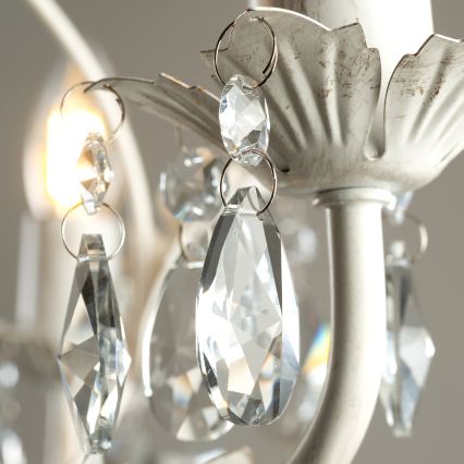 ONLI - Lestenec na verigi TERESA 3xE14/6W/230V v beli barvi