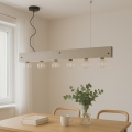 ONLI - Lestenec na vrvici ARGO 6xE27/22W/230V siva