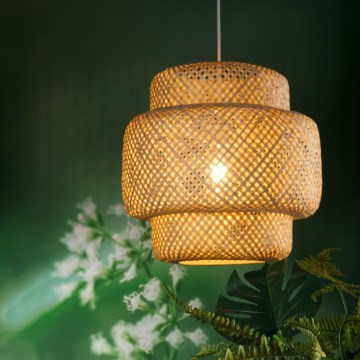 ONLI - Lestenec na vrvici BAMBOO 1xE27/22W/230V bambus