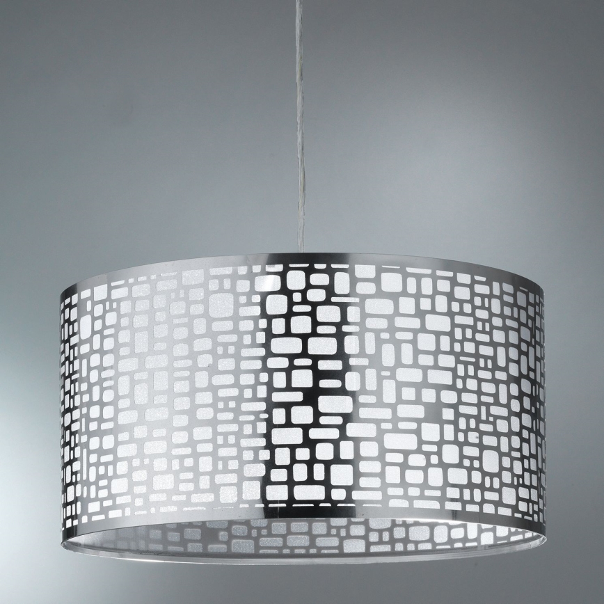 ONLI - Lestenec na vrvici BRUCE 1xE27/15W/230V pr. 45 cm mat krom