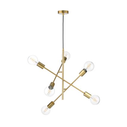 ONLI - Lestenec na vrvici CROSS 6xE27/22W/230V
