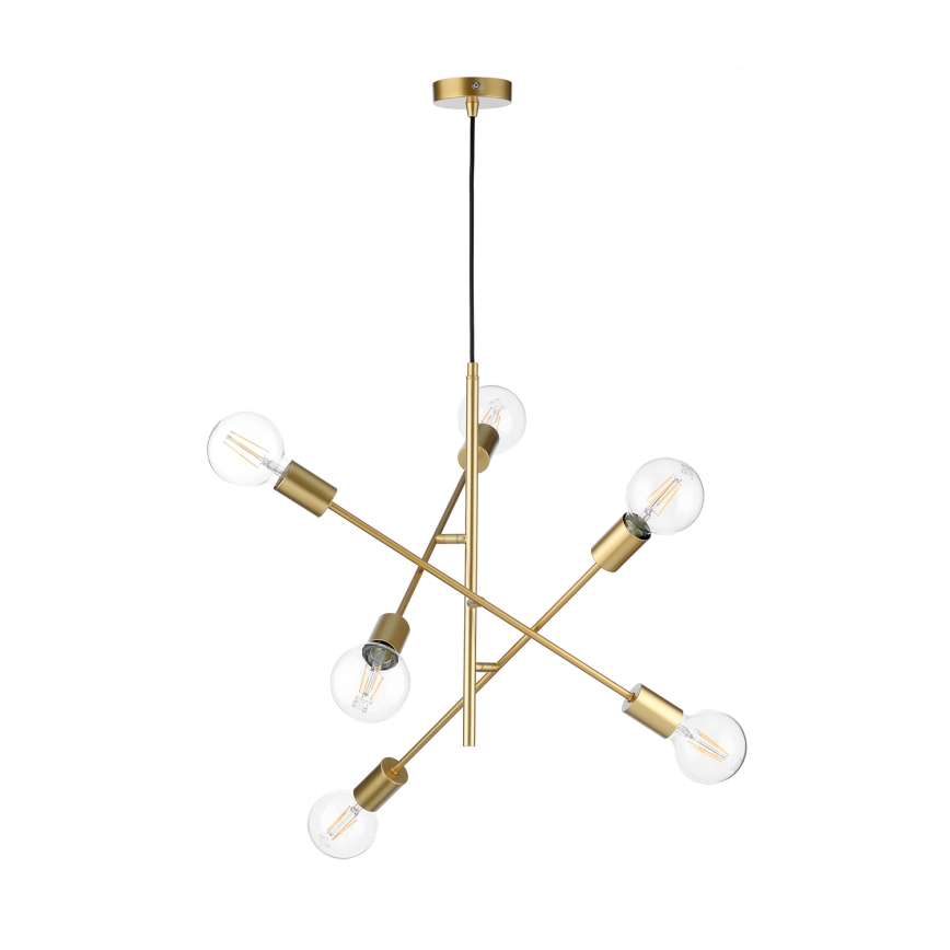 ONLI - Lestenec na vrvici CROSS 6xE27/22W/230V