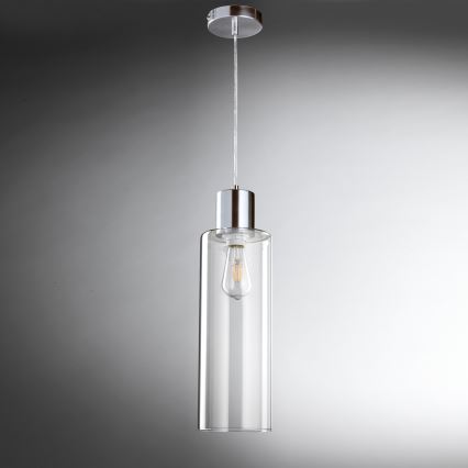 ONLI - Lestenec na vrvici DODO 1xE27/22W/230V sijajni krom