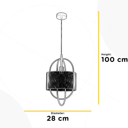ONLI - Lestenec na vrvici QUOKKA 1xE27/22W/230V