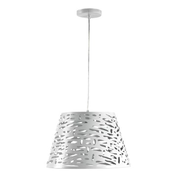ONLI - Lestenec na vrvici RICKY 1xE27/15W/230V pr. 40 cm bela