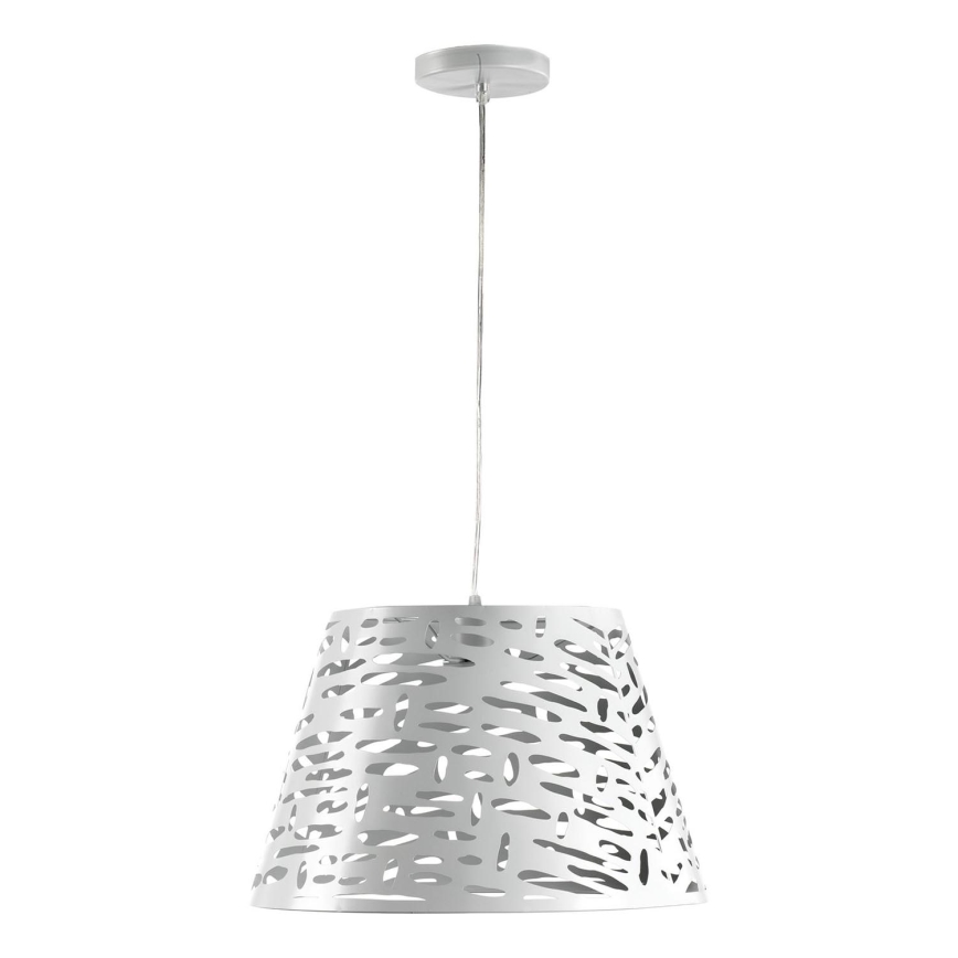 ONLI - Lestenec na vrvici RICKY 1xE27/15W/230V pr. 40 cm bela