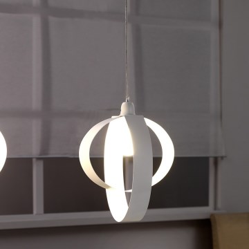 ONLI - Lestenec na vrvici SERENA 1xE27/22W/230V bela